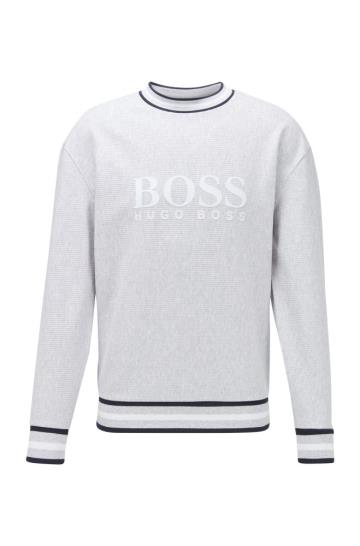 Bluza BOSS Loungewear Logo Szare Męskie (Pl85733)